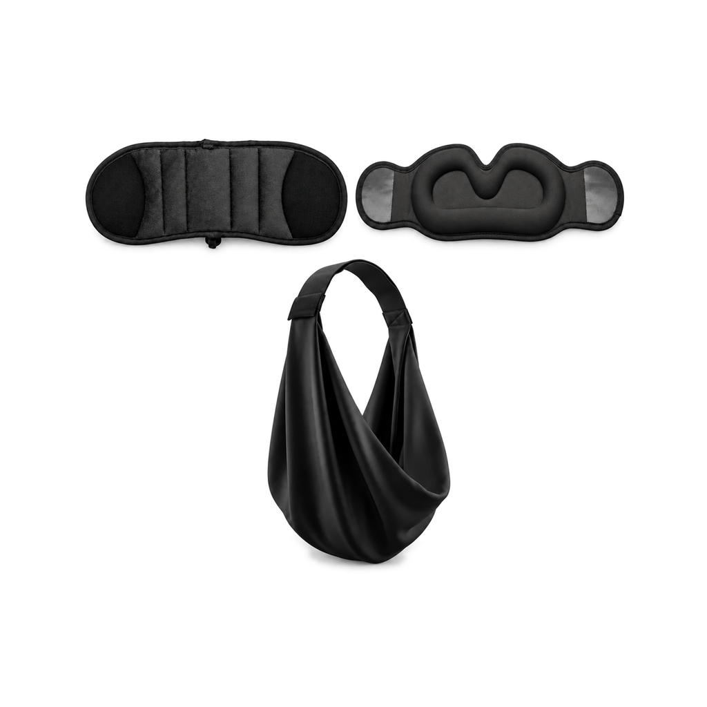 Complete Set — contoured eye mask, headrest strap and arm sling